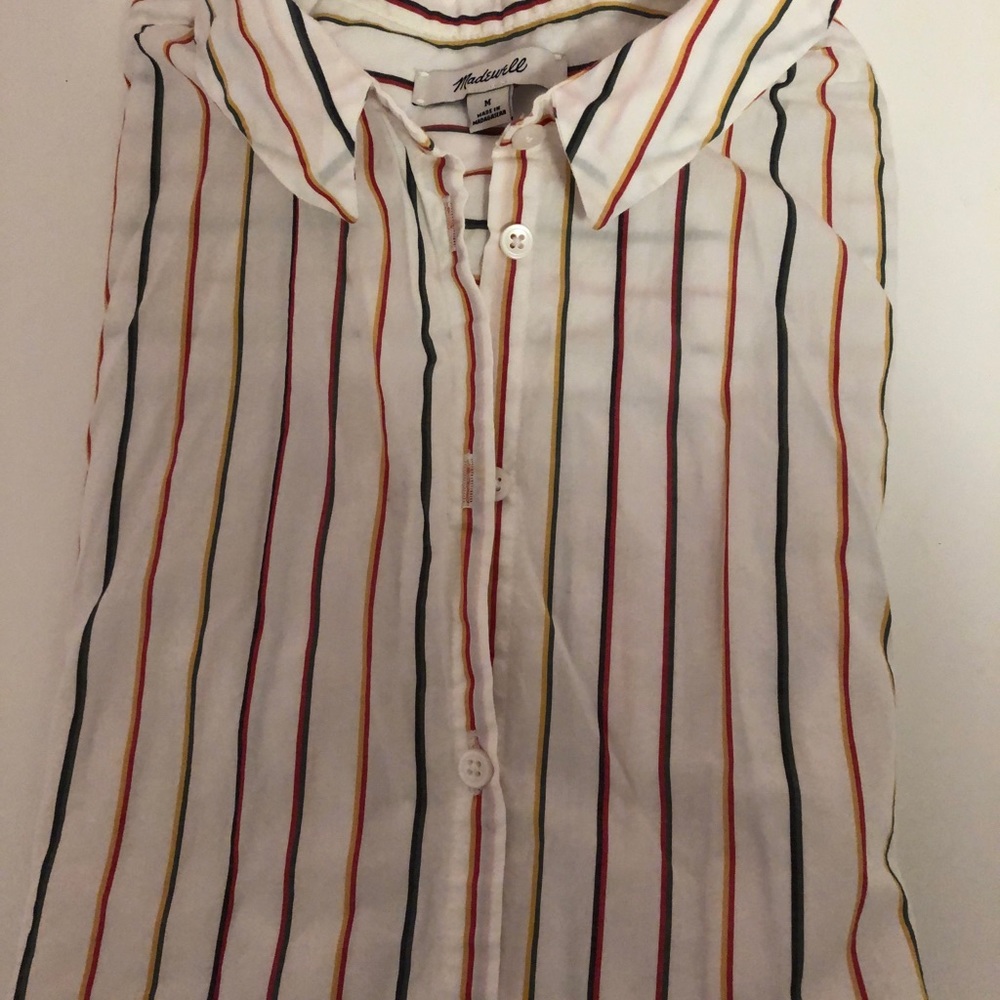 Madewell short sleeve button down shirt